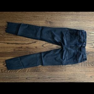 American Eagle Denim Skinny Destructed Black